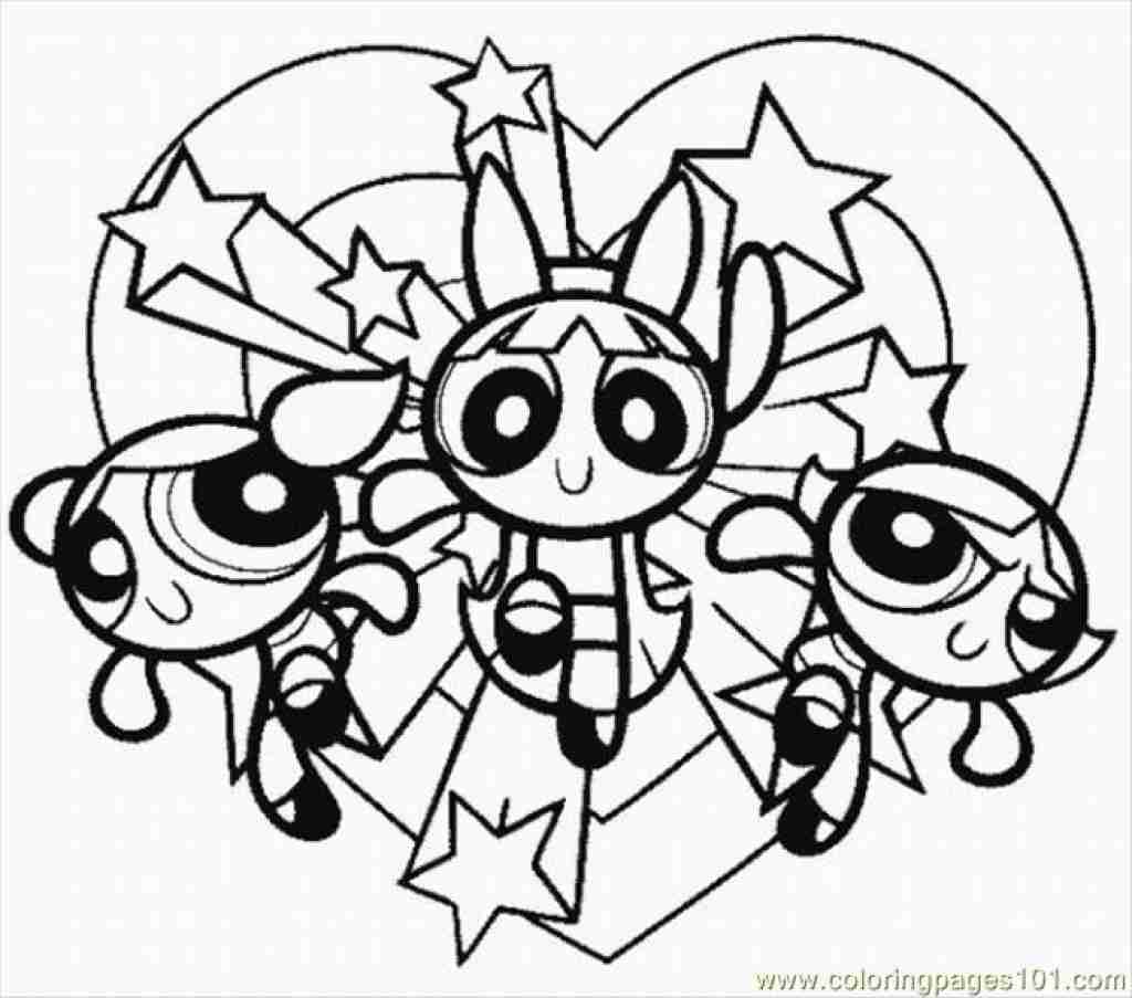 1024x903 Powerpuff Girls Coloring Pages To Print Asoboo Info Beauteous Girl