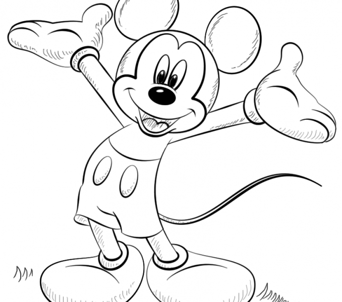 678x600 Disney Printable Colouring Pages Coloring Page