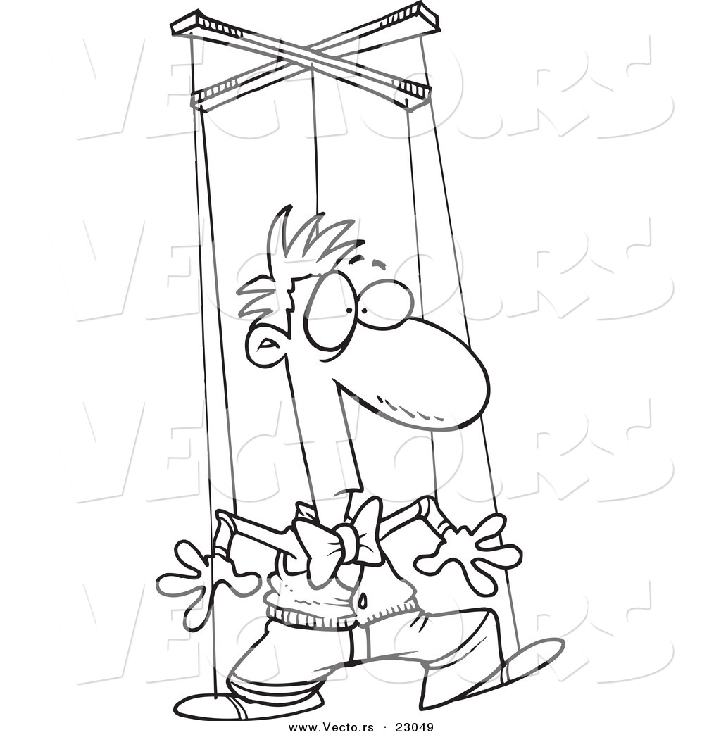 1024x1044 Vector Of A Cartoon Puppet Man