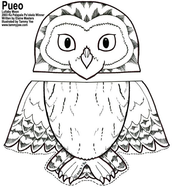 576x626 Owl Coloring Pages Free Printables Paper Bag Owl Puppet If You