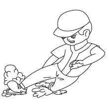 220x220 Baseball Runner Coloring Pages