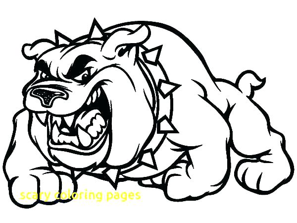 600x450 Scary Pumpkin Coloring Pages