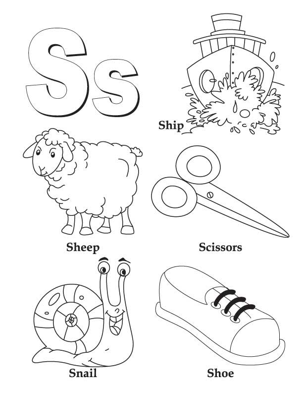 612x792 Letter S Coloring Pages S Coloring Pages My A To Z Coloring Book