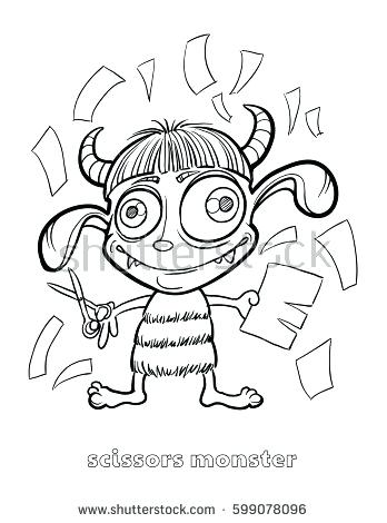 348x470 Scissors Coloring Page Download Large Image Coloring Pages