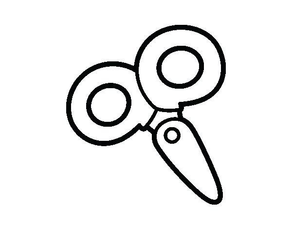 600x470 Scissors Coloring Page