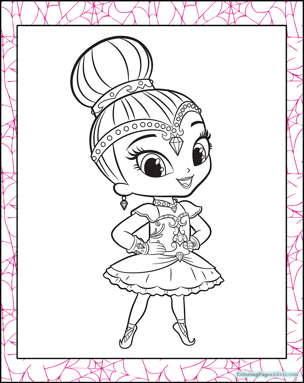 1024x1290 Shimmer And Shine Halloween Coloring Pages Coloring Pages