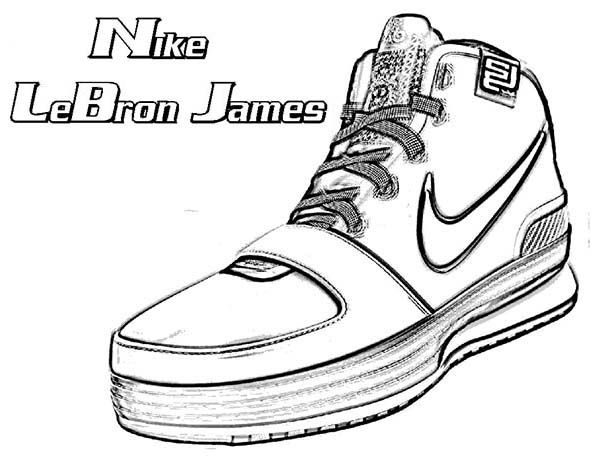 600x464 Cool Ideas Lebron James Coloring Pages Of Shoes Printable