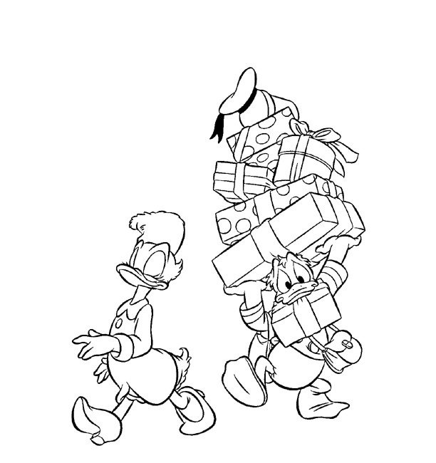 612x650 Donald Taking Daisy Shopping Coloring Page Boys Pages