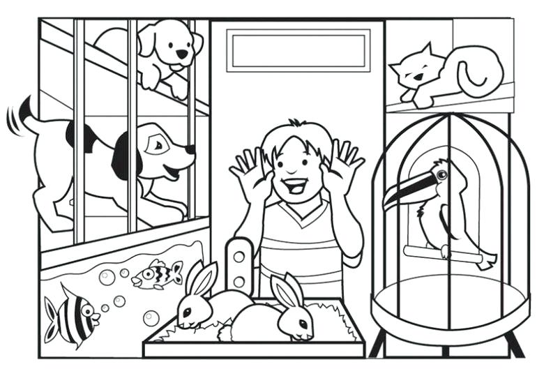 780x552 Pet Store Coloring Pages Pet Shop Coloring Pages Shop Colouring