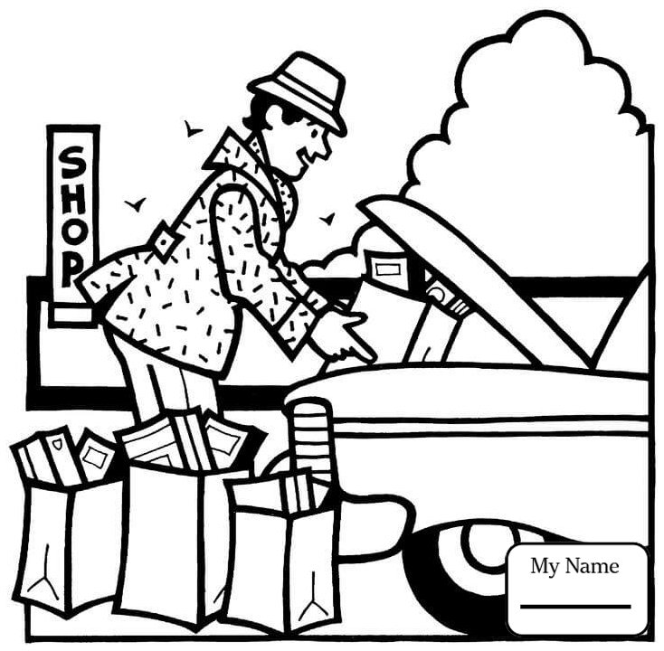 734x720 Shopping Mall Coloring Pages Man Runs From Shopping Mall Shopping
