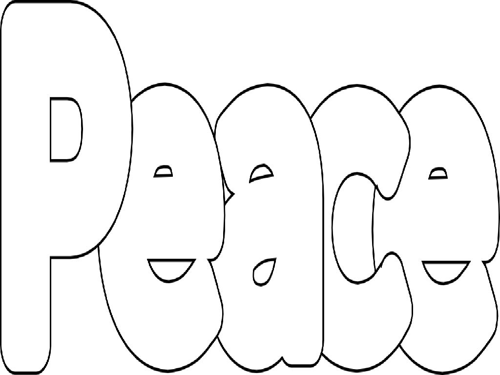 1024x768 Luxury Peace Symbol Coloring Pages Sign Of Signs Printable