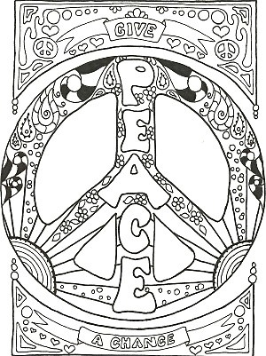 300x401 Peace And Love Coloring Pages My Peace Sign Art Coloring Books