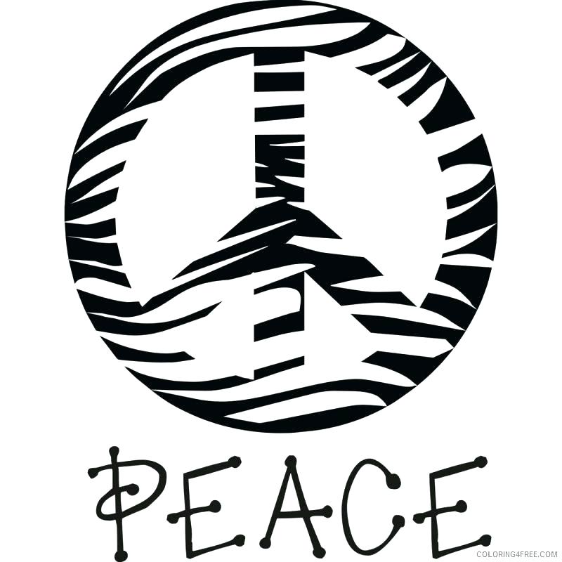 800x800 Peace Sign Coloring Page Unique Peace Sign Coloring Pages And Cool