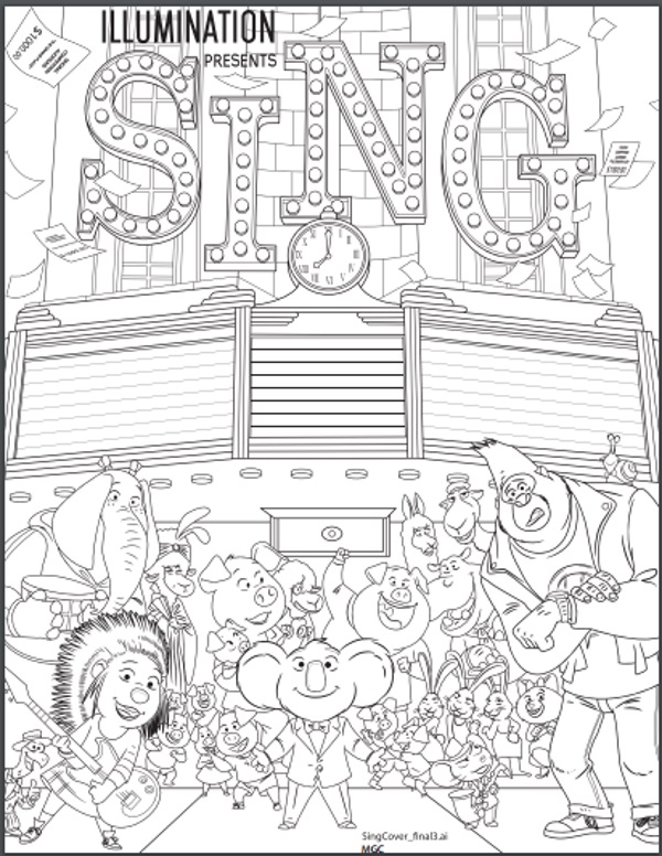 600x776 Reasons To See The Animated Film Sing Plus Pri On Sing Coloring