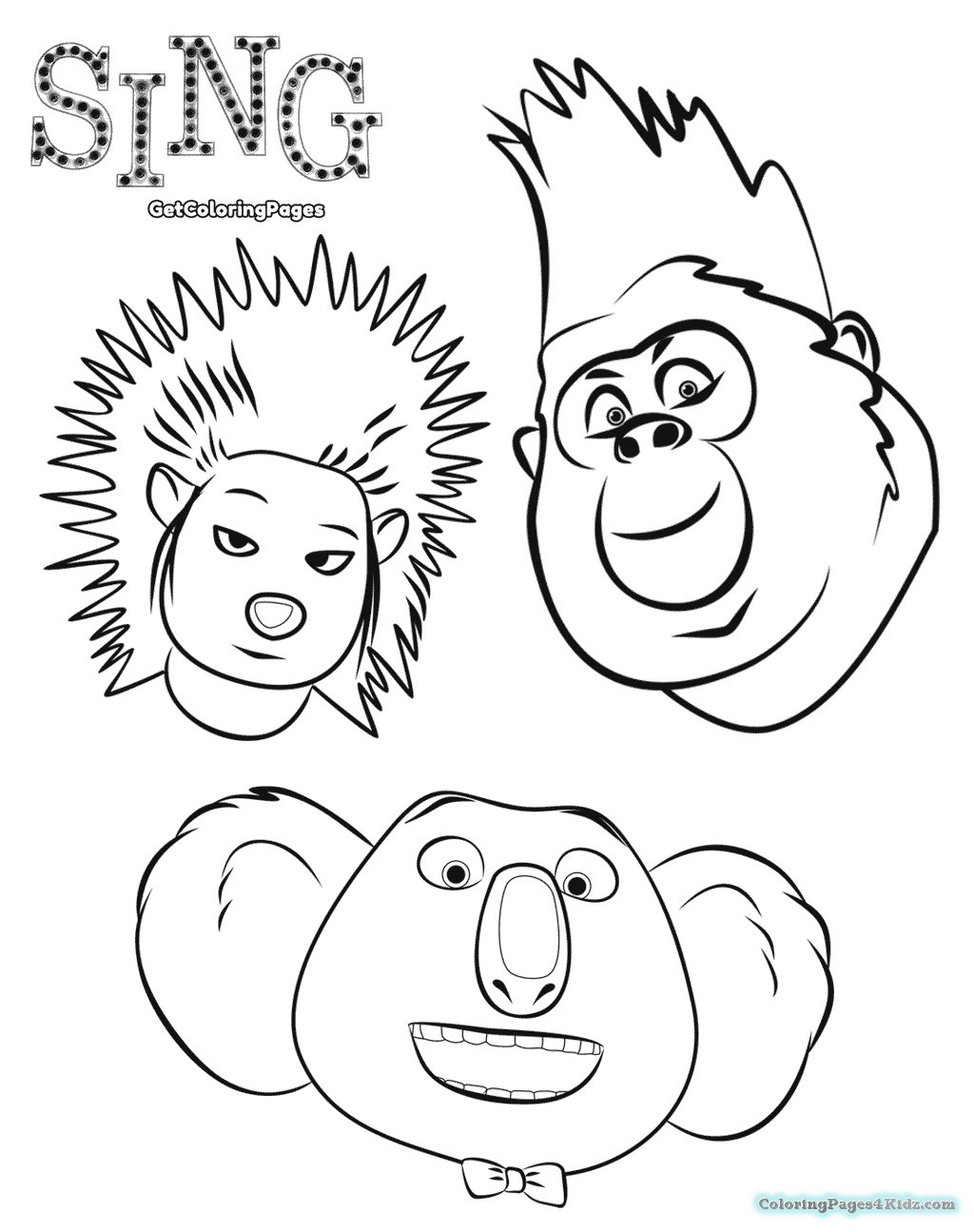 1024x1295 Sing Colorings Pdf Printable Free Colouring To Print Coloring