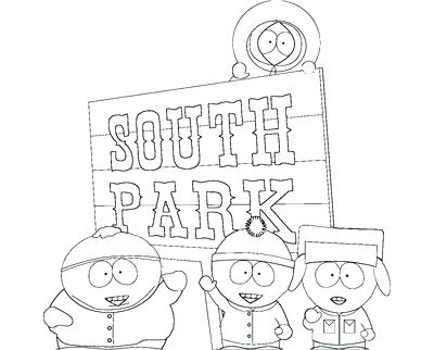 400x322 South Park Coloring Pages Coloring Trend Thumbnail Size South Park