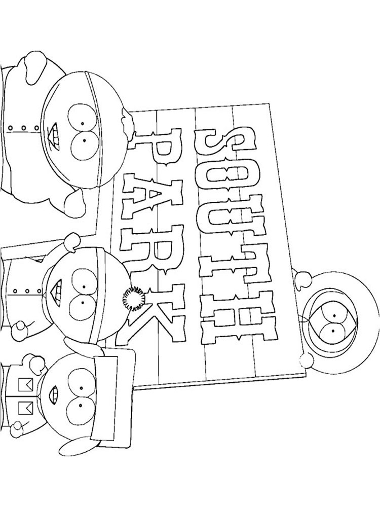 750x1000 South Park Coloring Pages Download And Print South Park Coloring
