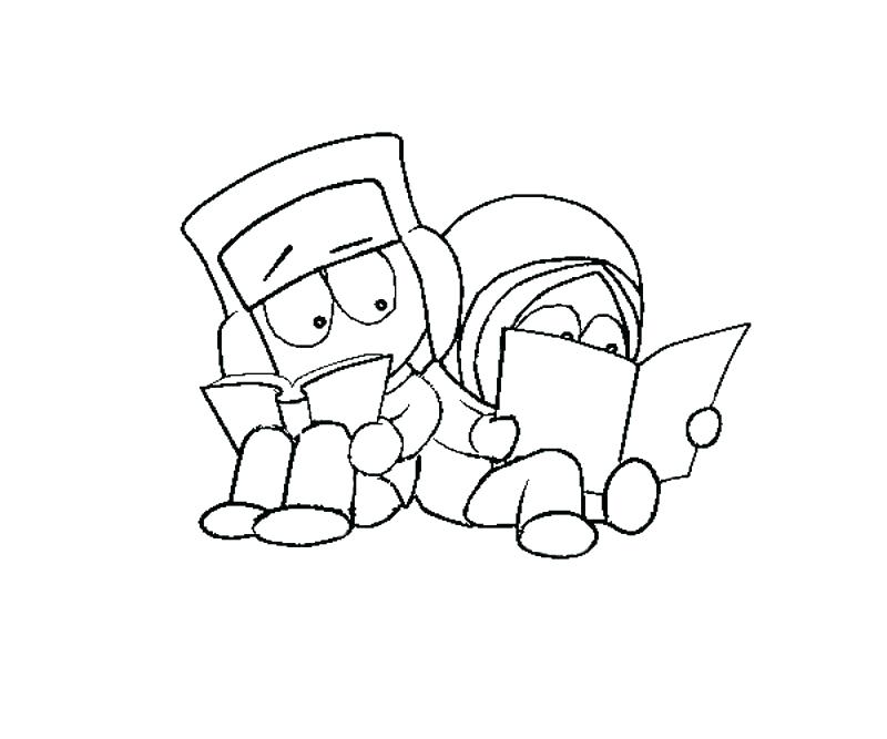 800x667 South Park Coloring Page