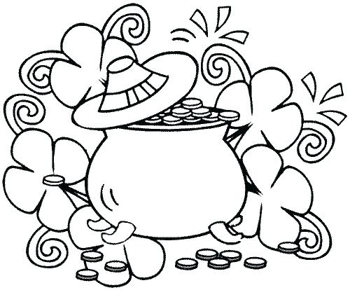 500x414 St Patricks Day Coloring Sheet A Pot Of Gold Coloring Pages For St
