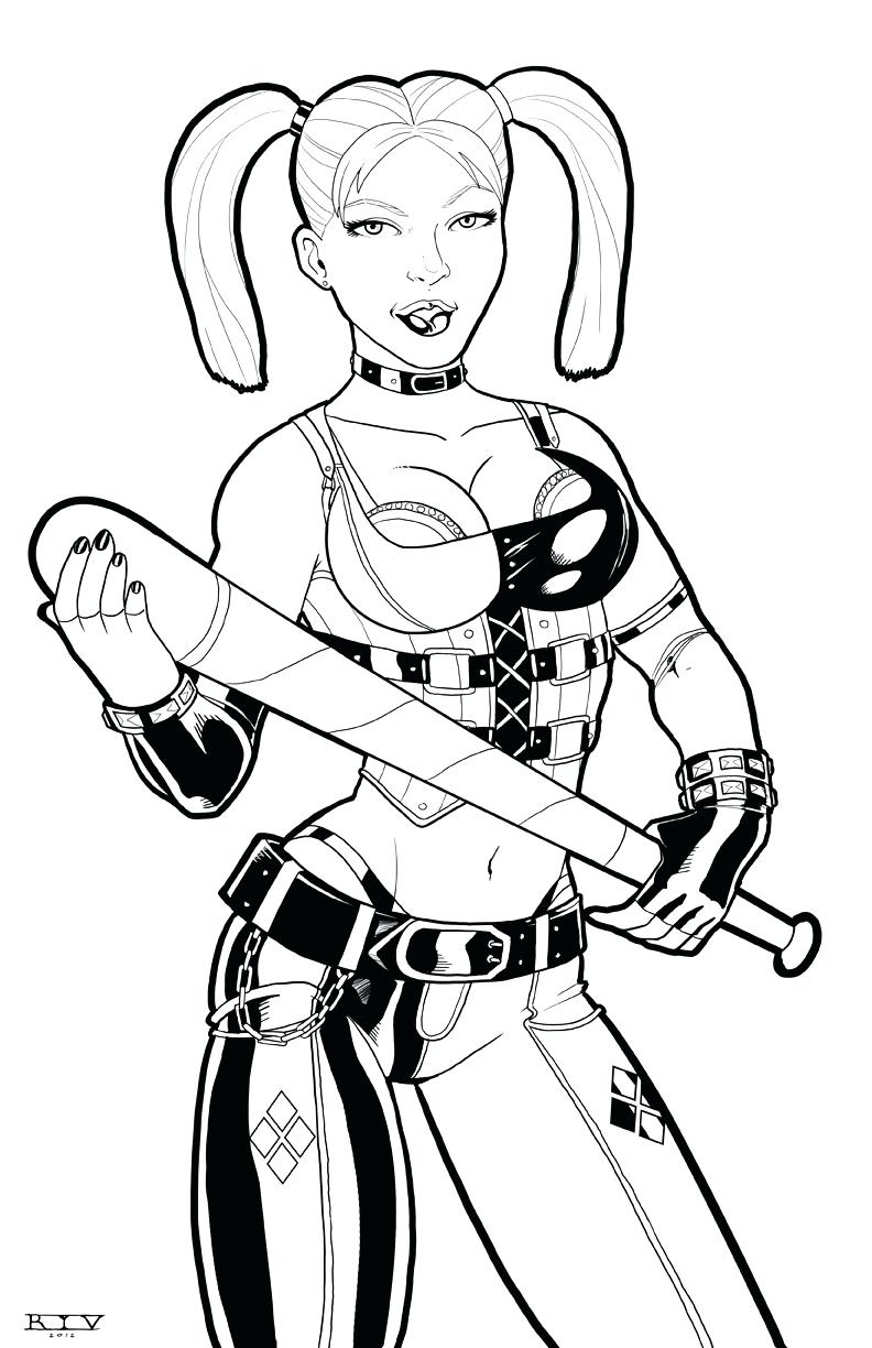 792x1224 Coloring Pages Harley Quinn Coloring Pages Suicide Squad Harley