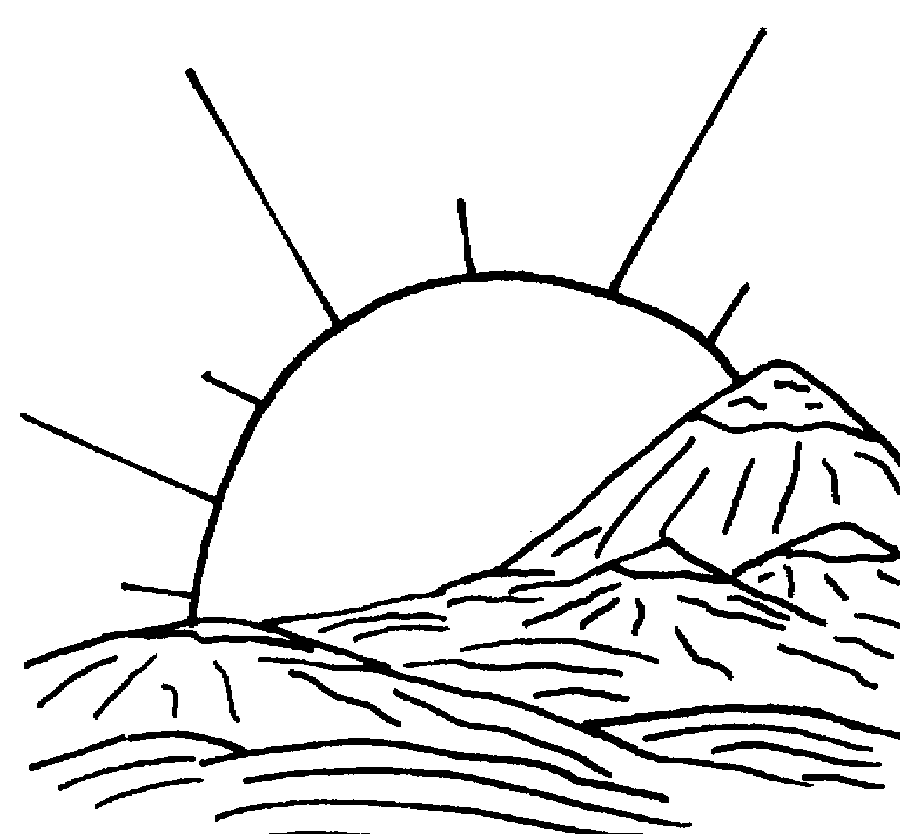 900x834 Landscape Coloring Pages