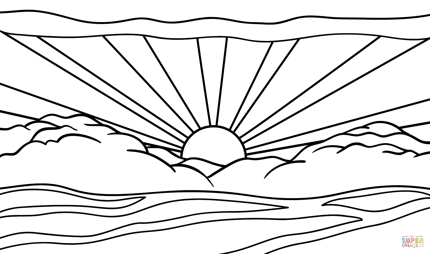 1500x886 Sunrise Coloring Pages