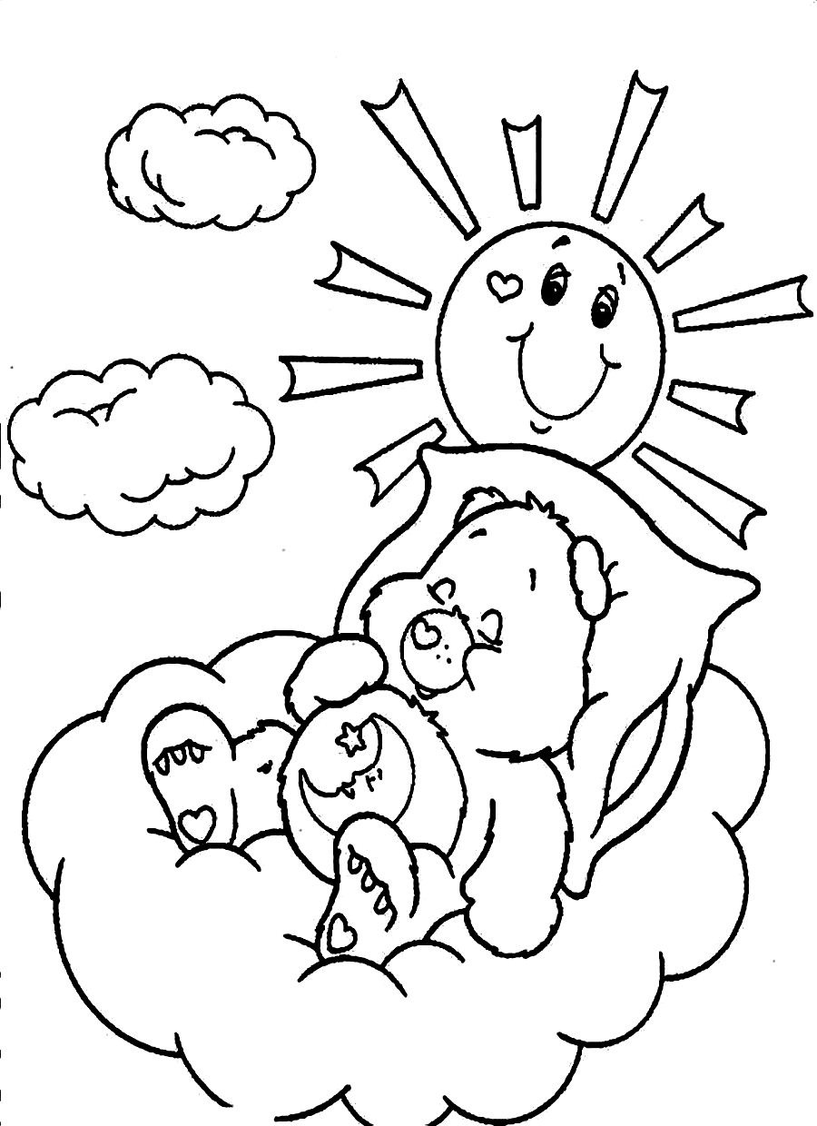 900x1240 Care Bears Coloring Pages