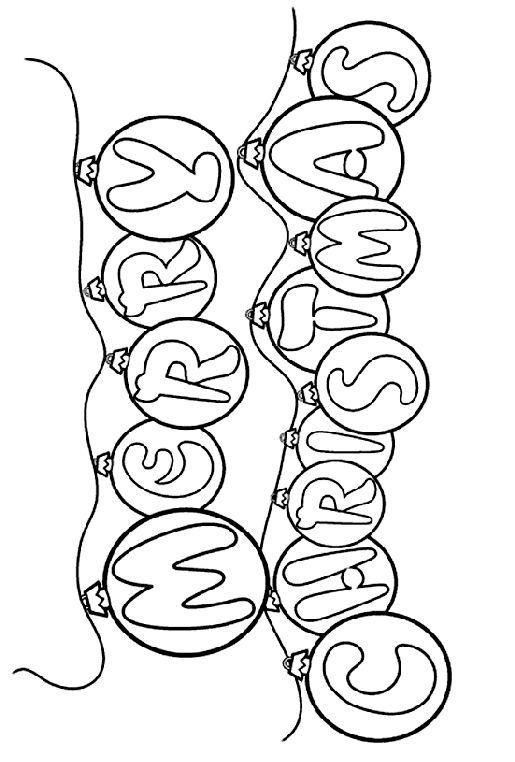 515x762 Coloring Pages That Say Merry Christmas