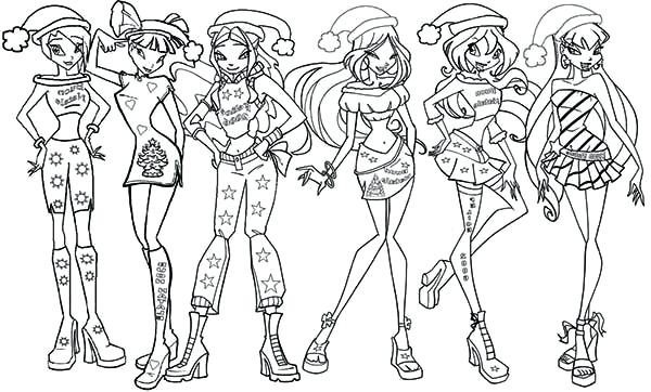 600x362 Merry Christmas Coloring Page