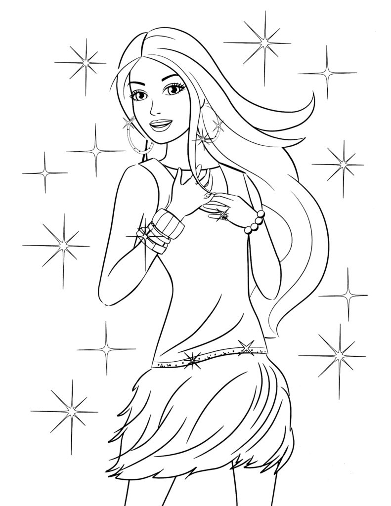 791x1024 Security Barbie Coloring Pages That You Can Pr