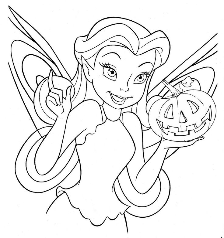 736x784 Tinkerbelle Halloween Coloring Pages Festival Collections