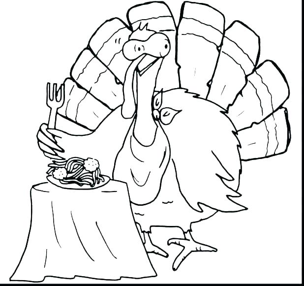 618x581 Thanksgiving Coloring Pages Online Free Printable Turkey No Page