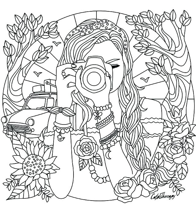 640x675 Color Pages For Girls Abstract Coloring Pages To Print For Girls