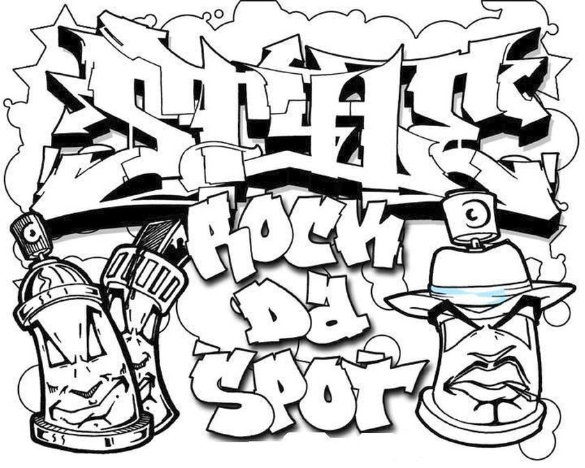 840x672 Luxury Idea Graffiti Coloring Pages Gallery One At Children Books
