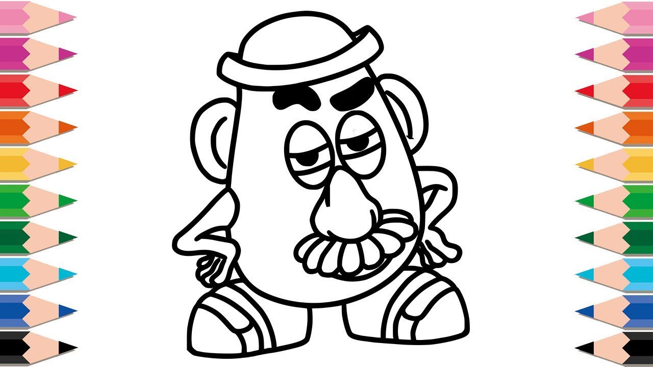 1280x720 How To Draw Toy Story Mr Potato Head Coloring Pages Drawing
