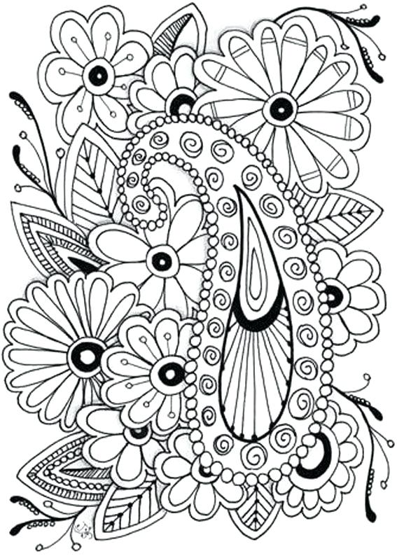 567x794 Flower Coloring Pages To Print Free Printable Flower Coloring
