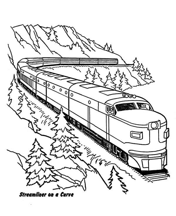 600x734 Smart Inspiration Trains Coloring Pages To Print