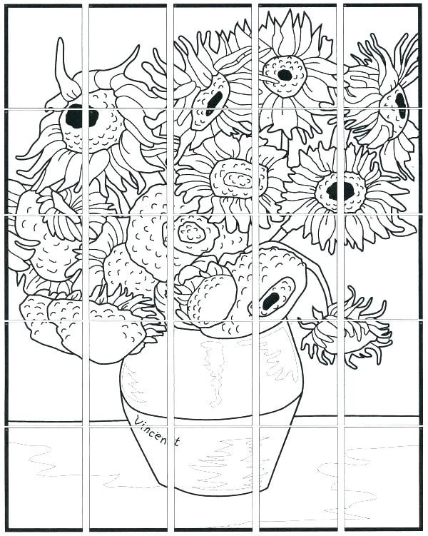 600x751 Van Gogh Coloring Pages Van Coloring Pages Collection Van Coloring
