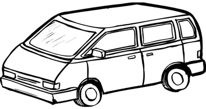 678x358 Coloring Pages Van Van Transportation Printable Coloring Pages