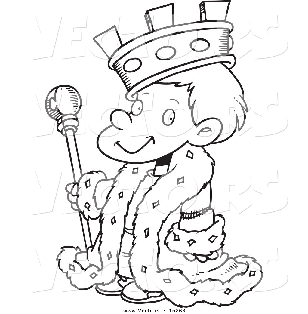 1024x1044 Coloring Pages King Vector Of A Cartoon Boy Page Outline