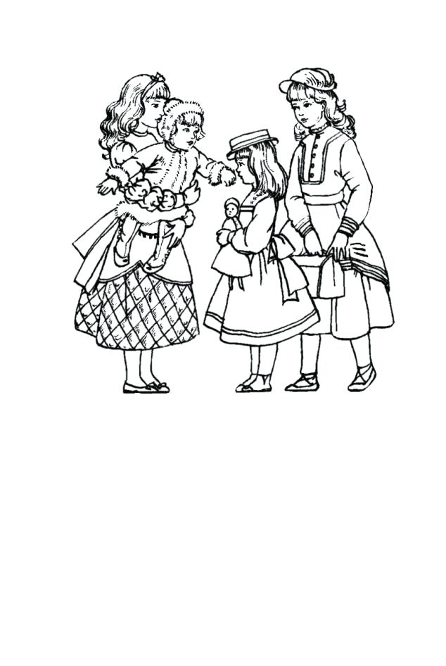 634x946 Victorian Coloring Pages