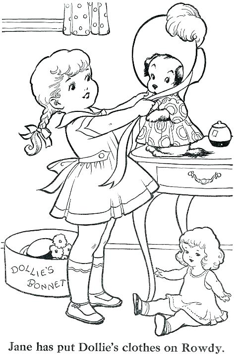472x720 Vintage Coloring Book Pages Vintage Coloring Pages Free Vintage