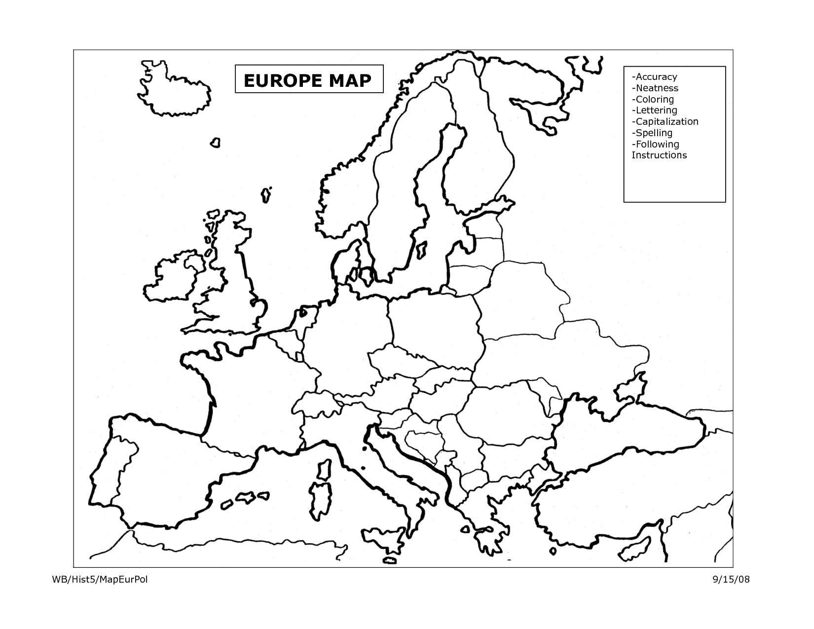 1650x1275 Map Coloring Pages