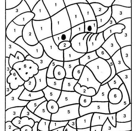 439x425 Coding Coloring Pages Coloring Pages With Number Codes Printable