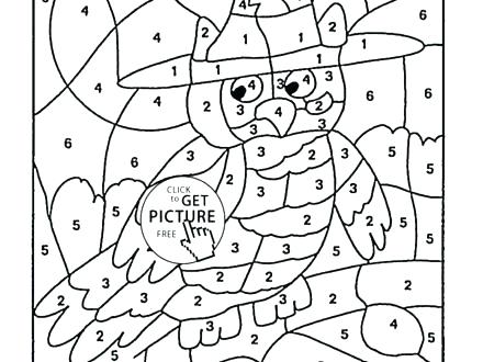 440x330 Number Color Pages Preschoolers