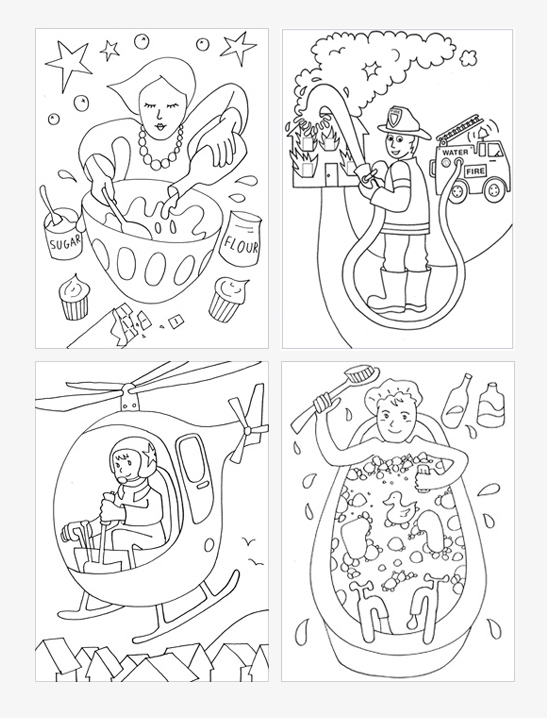 547x718 People Coloring Pages