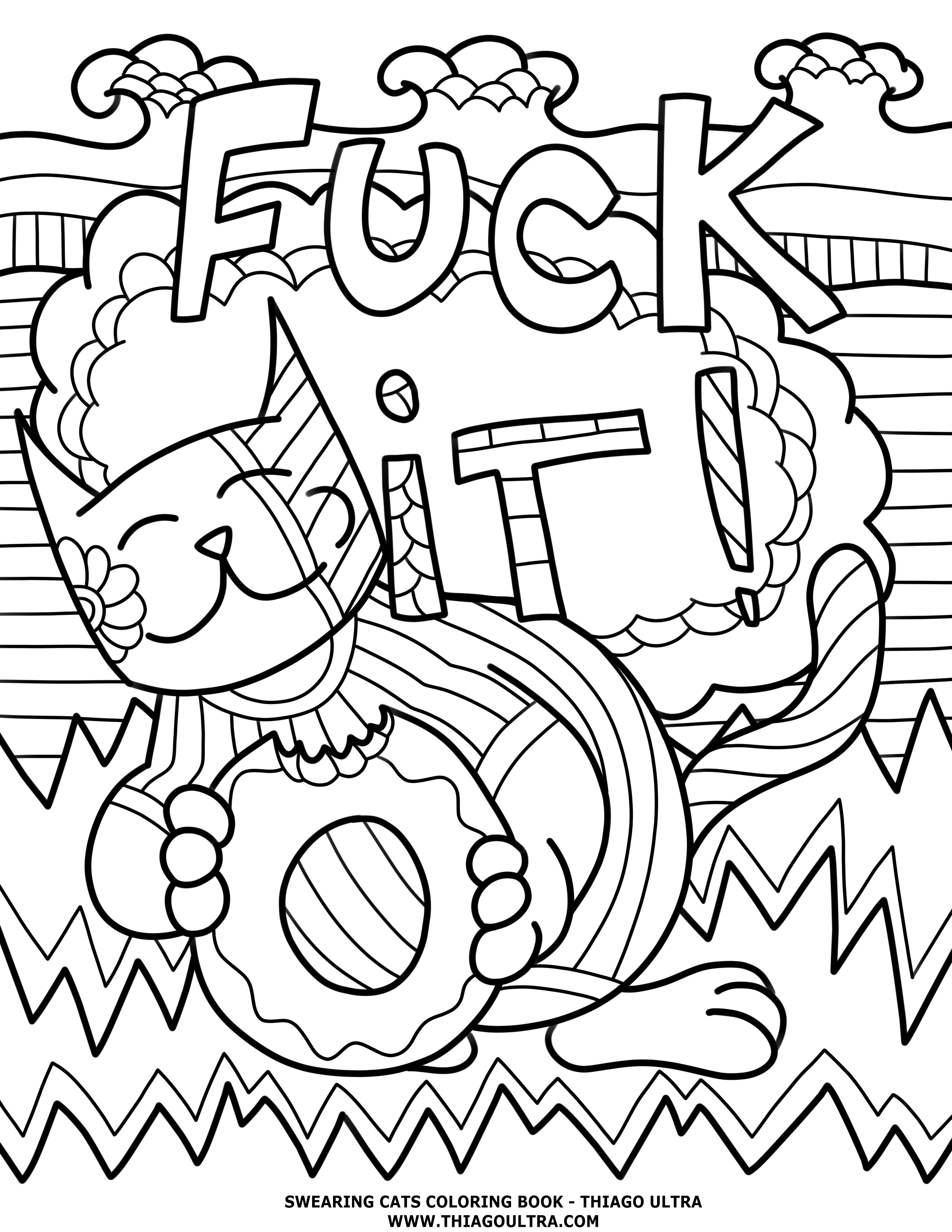 2550x3300 Genuine Swearing Coloring Pages Printable Proven Free For Adult
