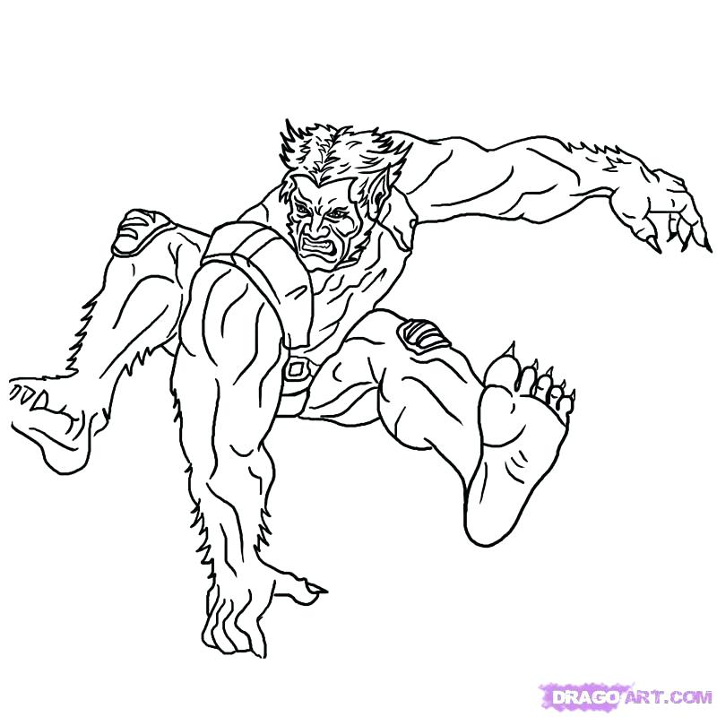 800x800 Marvel Beast Coloring Pages