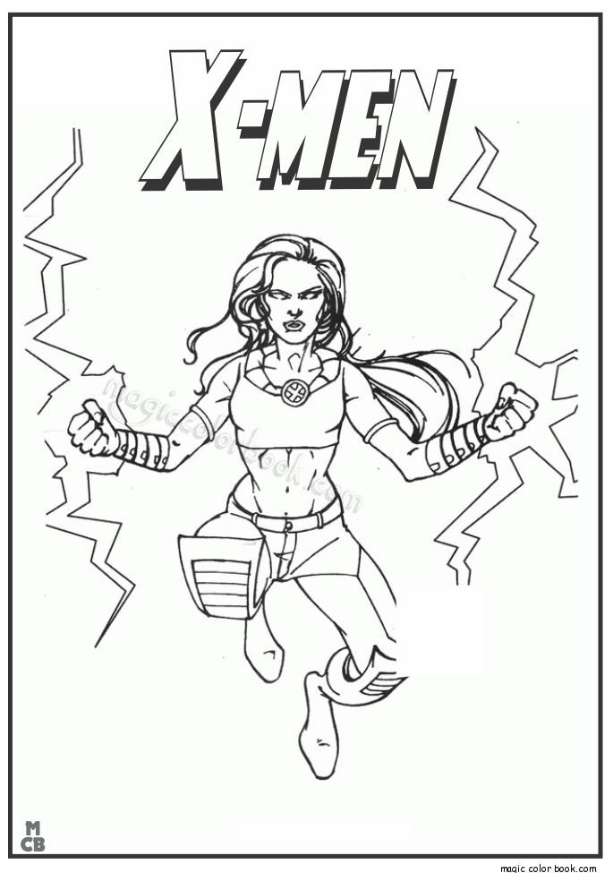 685x975 X Men Coloring Pages Free Printable