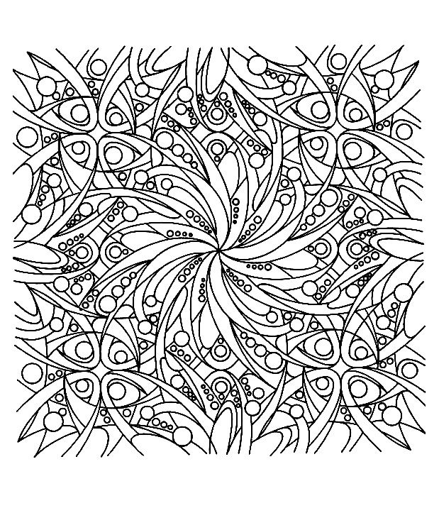 619x716 Free Coloring Page Coloring Adult Zen Top